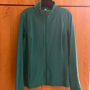 Women’s Under Armour Full-zip Track Jacket - teal - size XL